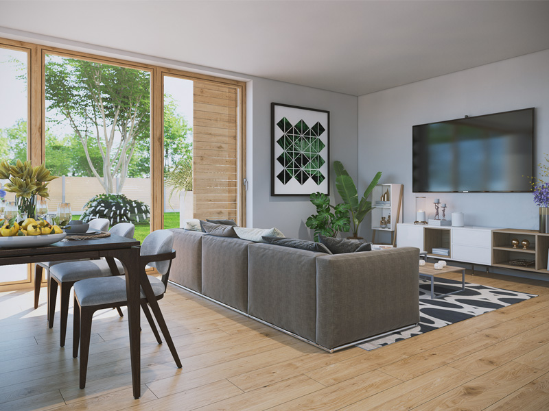 příklad interiéru domu