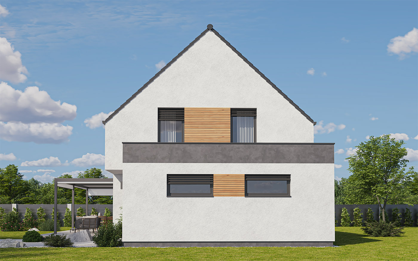 pohled domu