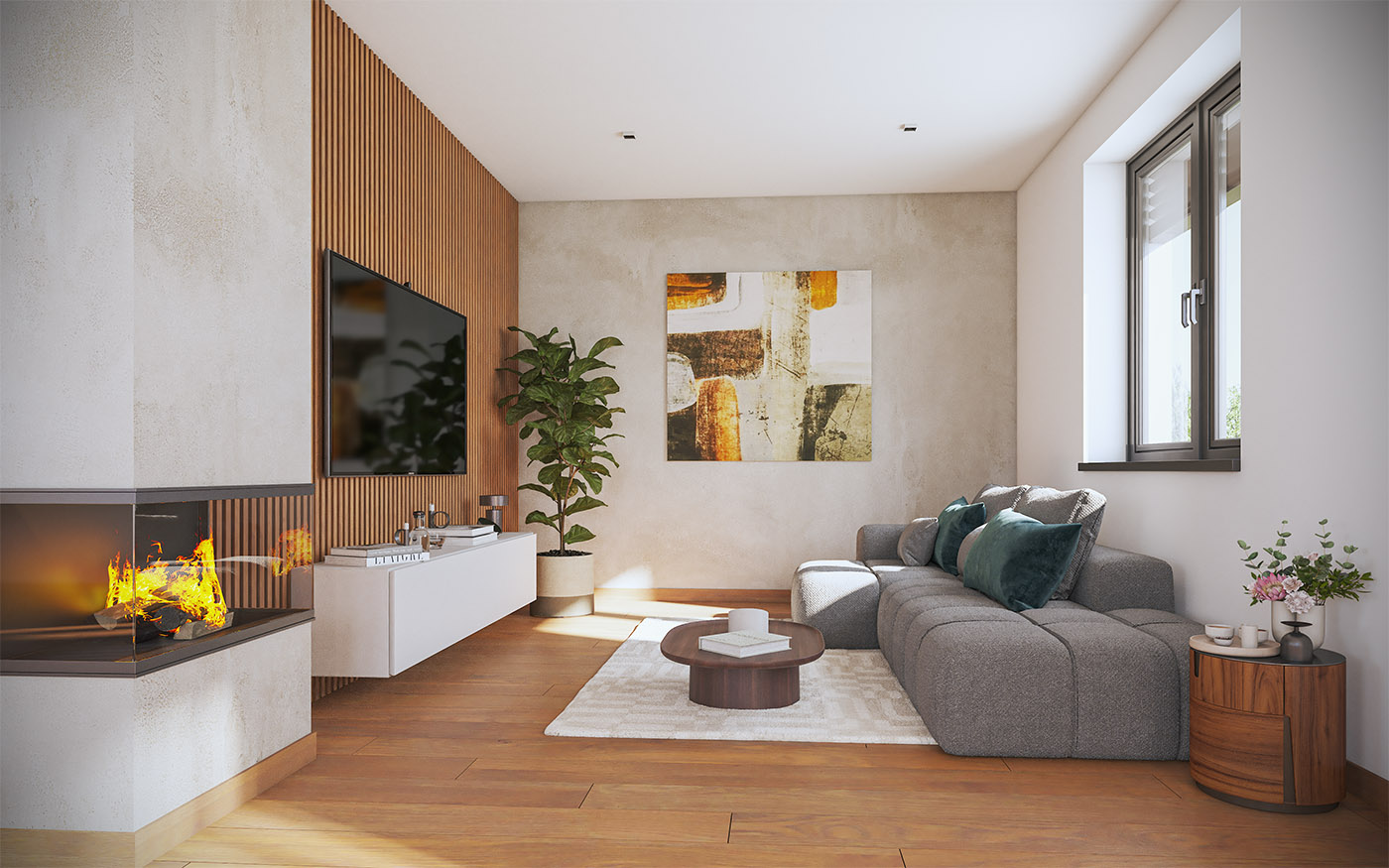 příklad interiéru domu