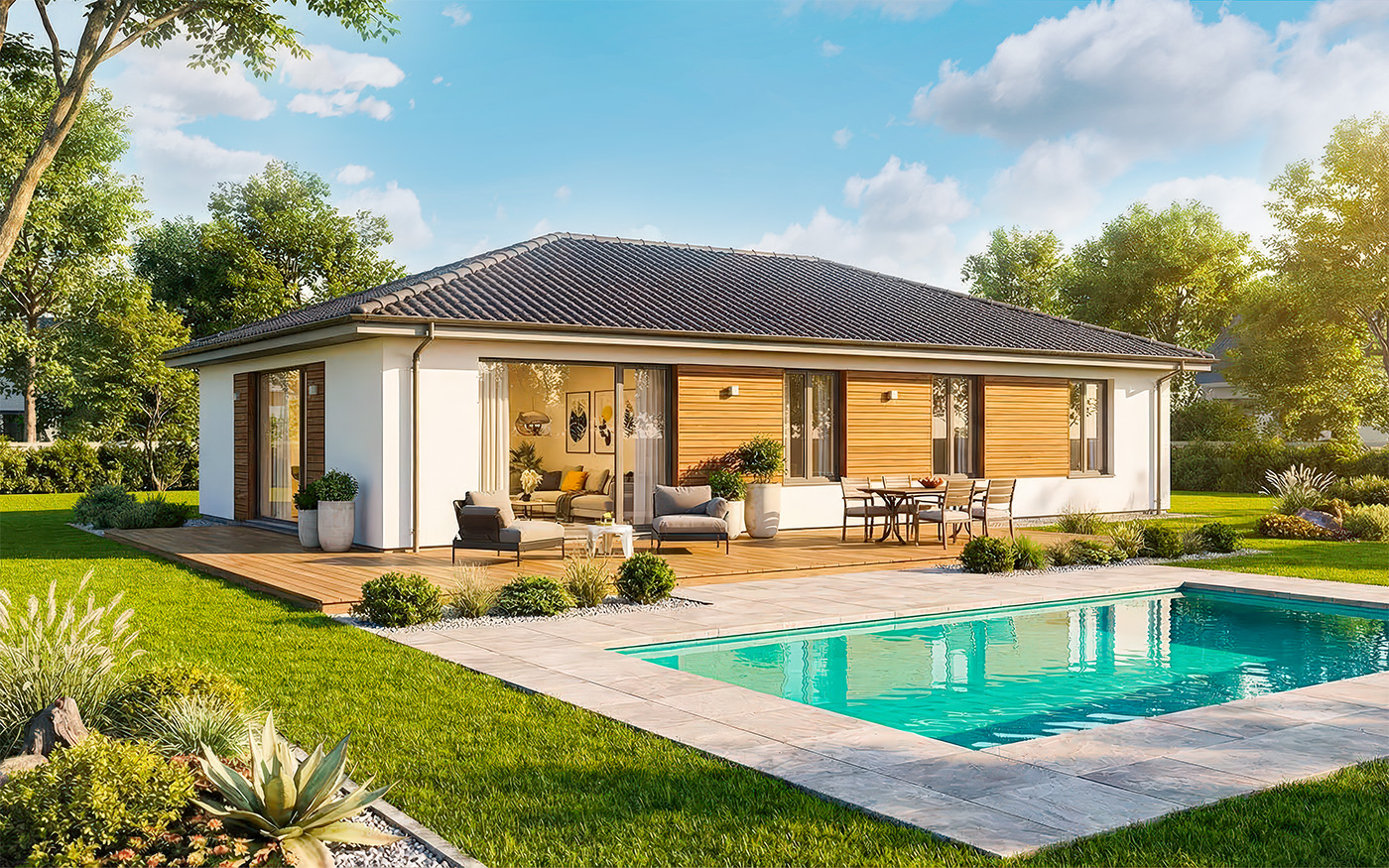 pohled - perspektiva domu Kristýna 40 C