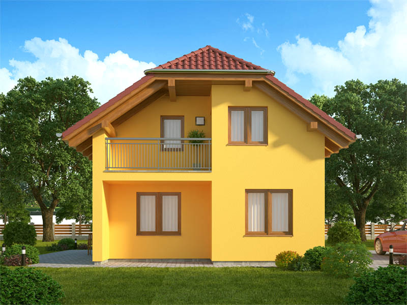 pohled domu