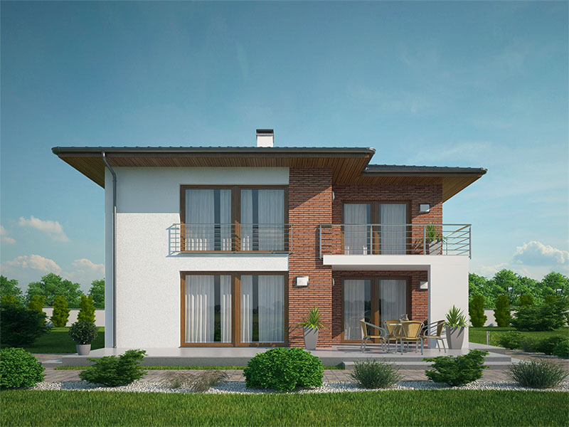 pohled domu