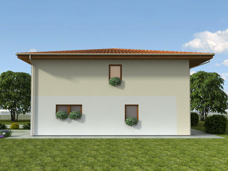 pohled domu