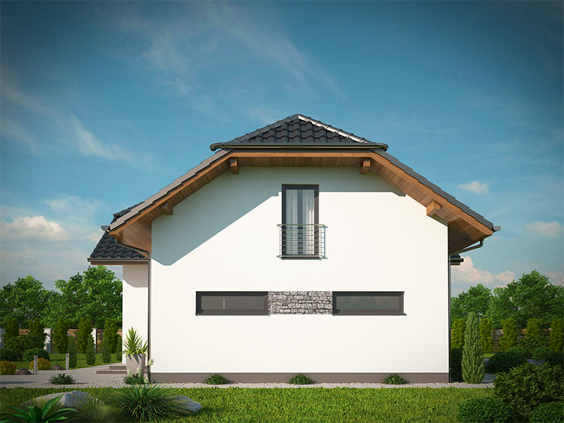 pohled domu
