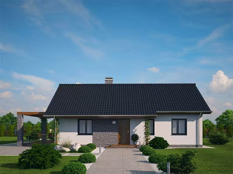 pohled domu