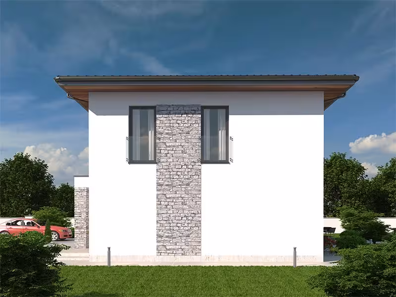 pohled domu