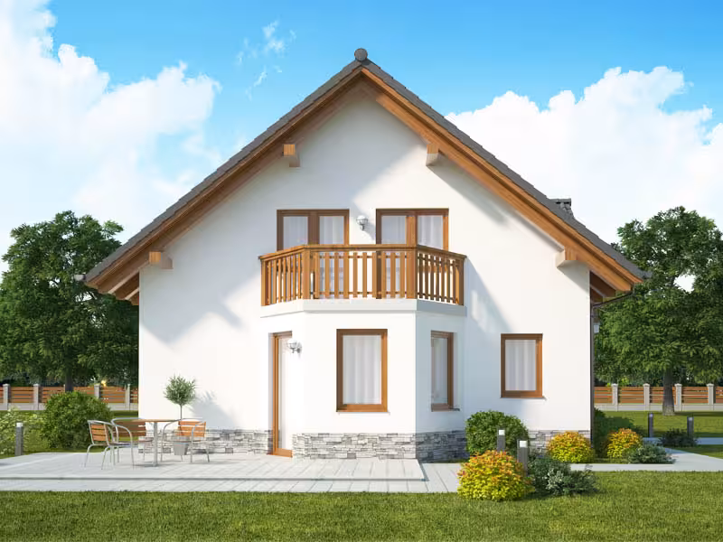 pohled domu