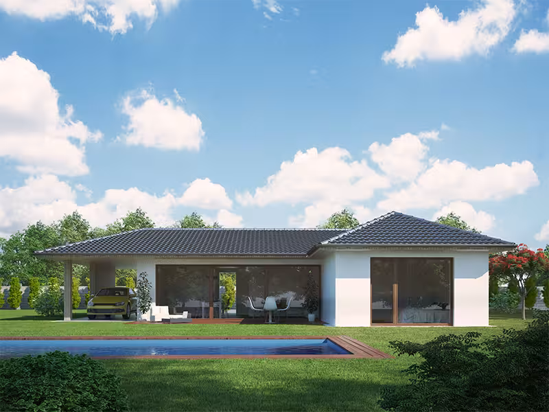 pohled domu