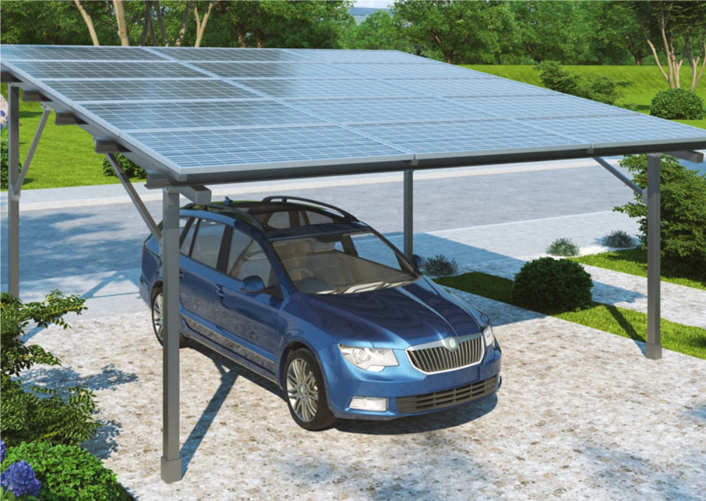 Vlastní solární elektrárna v přístřešku (FVE)